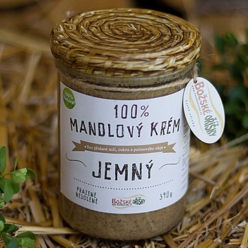 100% Mandlový krém jemný 390g Božské oříšky 